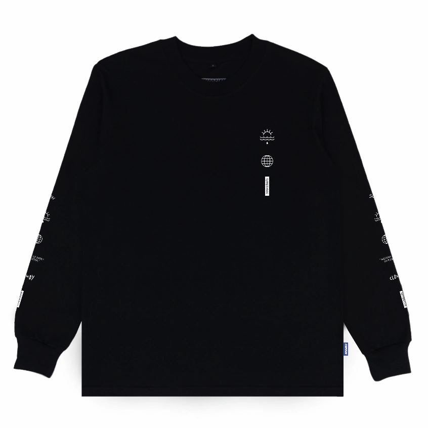 Symposia! - Tshirt Longsleeve - Cloudy - Black