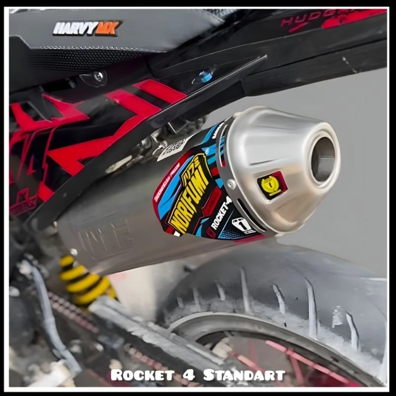 Knalpot Norifumi ROCKET 4 Standart Full Bending KLX 140 KLX 150 CRF 150L WR 155 DTRACKER 150