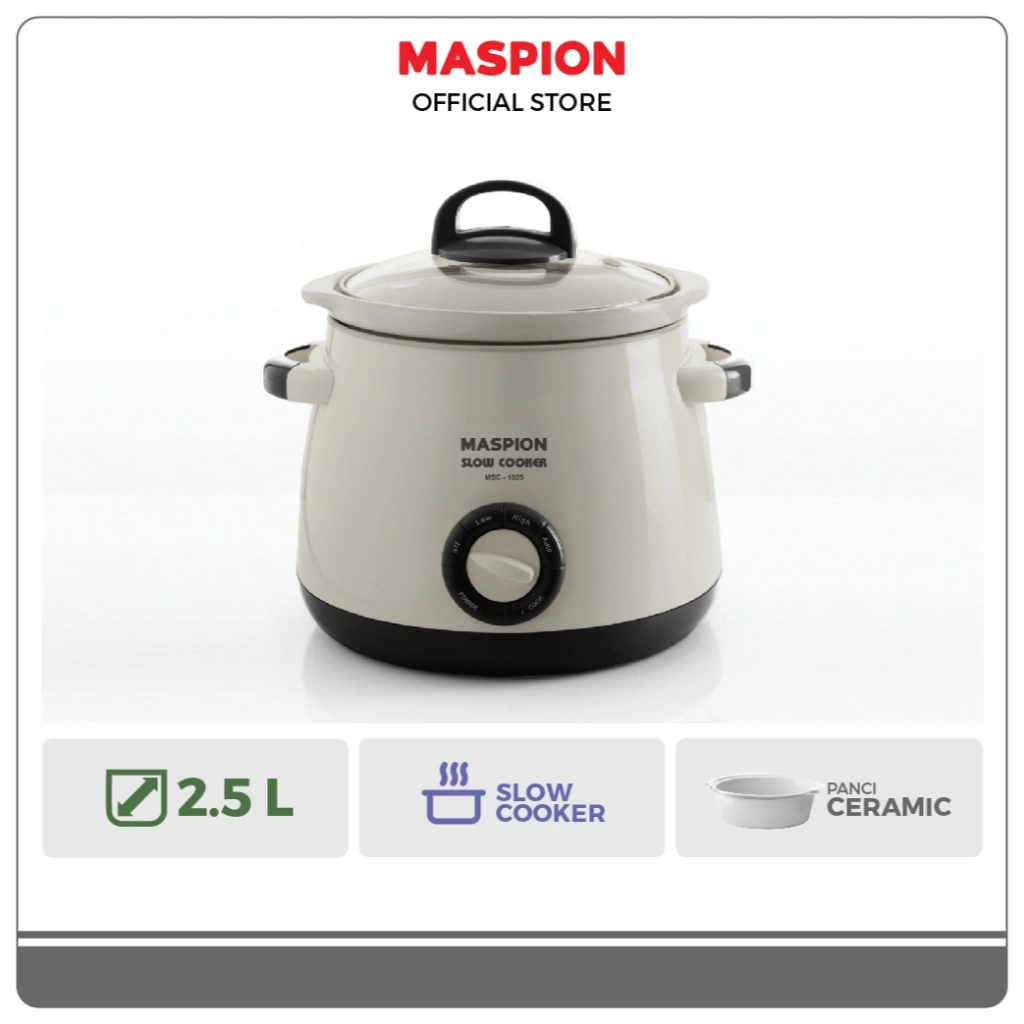 Maspion Slow Cooker Magic Cooker 2.5 Liter MSC-1825