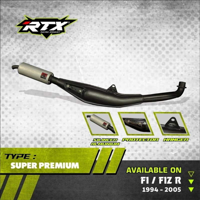 KNALPOT RTX PREMIUM FULLPRESS  FIZR F1ZR FIZ FORCE1 TAMENG ORIGINAL PRODUK BY RTX RACING EXHAUST