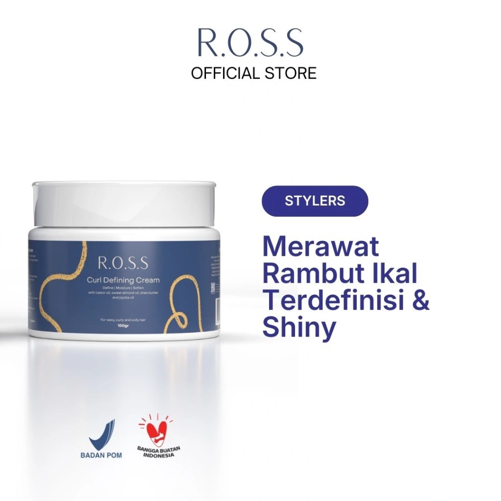 R.O.S.S Curl Defining Cream 150gr - Merawat Rambut Keriting