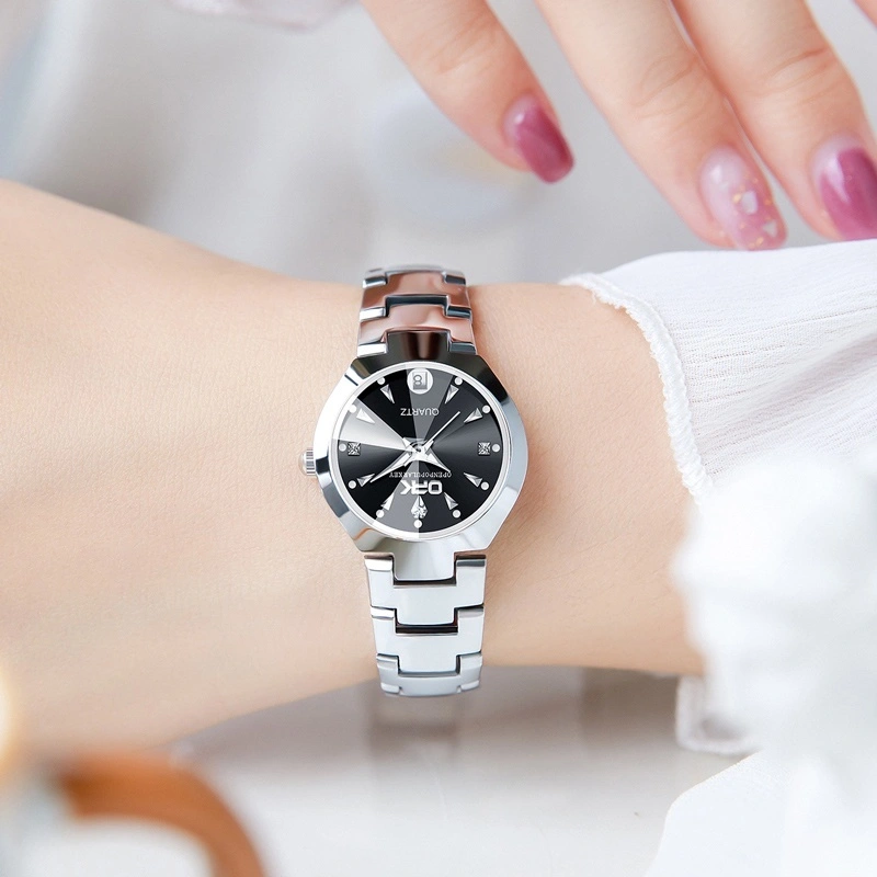 OPK Jam Tangan Wanita Anti Air Original Branded Cewek Anti Air  Kuarsa Stainless Steel Rantai Terbaru 2026 Model 8105