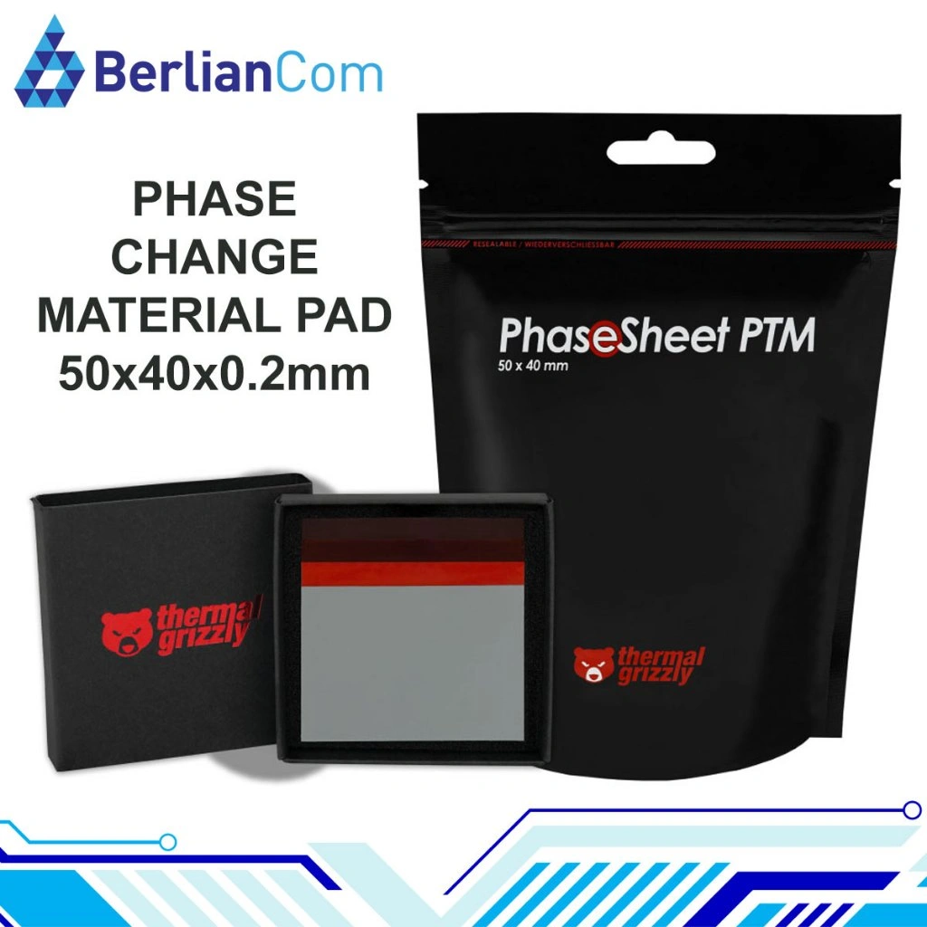 THERMAL GRIZZLY PhaseSheet PTM 50x40x0.2mm Phase Change Material Thermal Pad Paste
