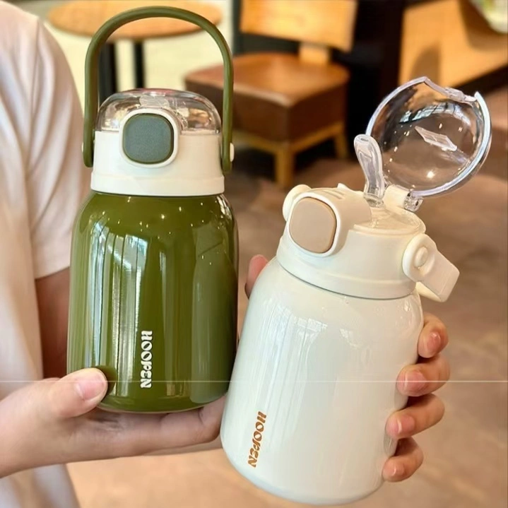 BZ-261  Botol minum termos 500ML anak stainless steel 316 dengan sedotan