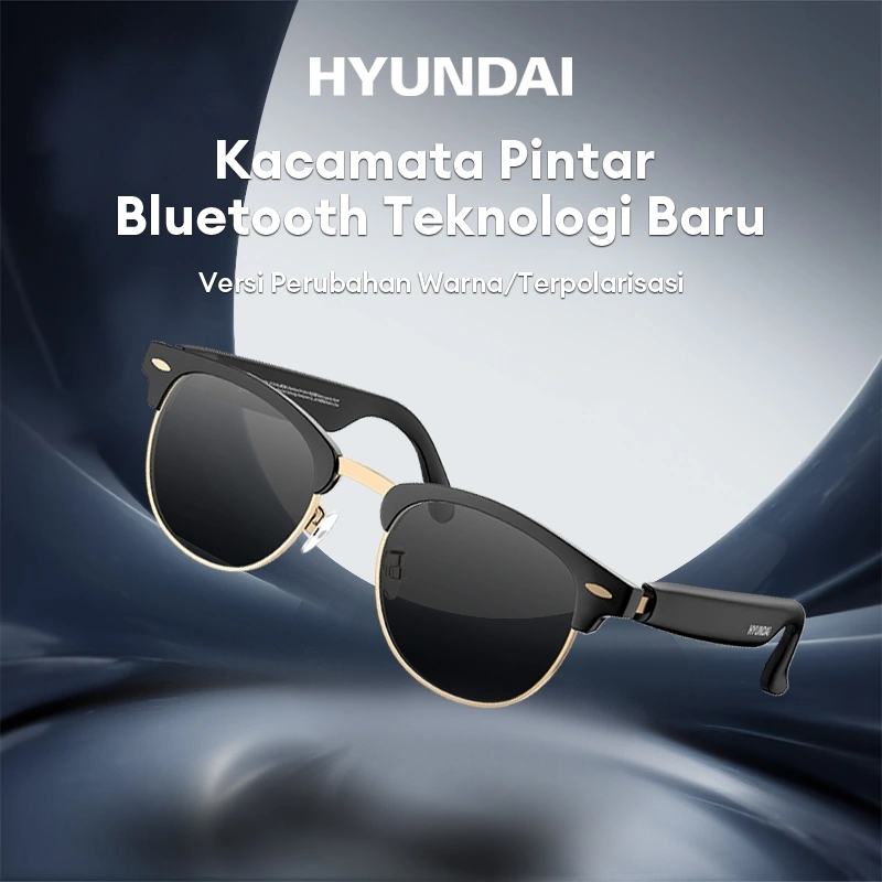 Hyundai UF-C8 Ultra Bluetooth 5.4 Glasses Kacamata Smart Sunglasses Multi-Function High Quality Sound HD Call With Mic