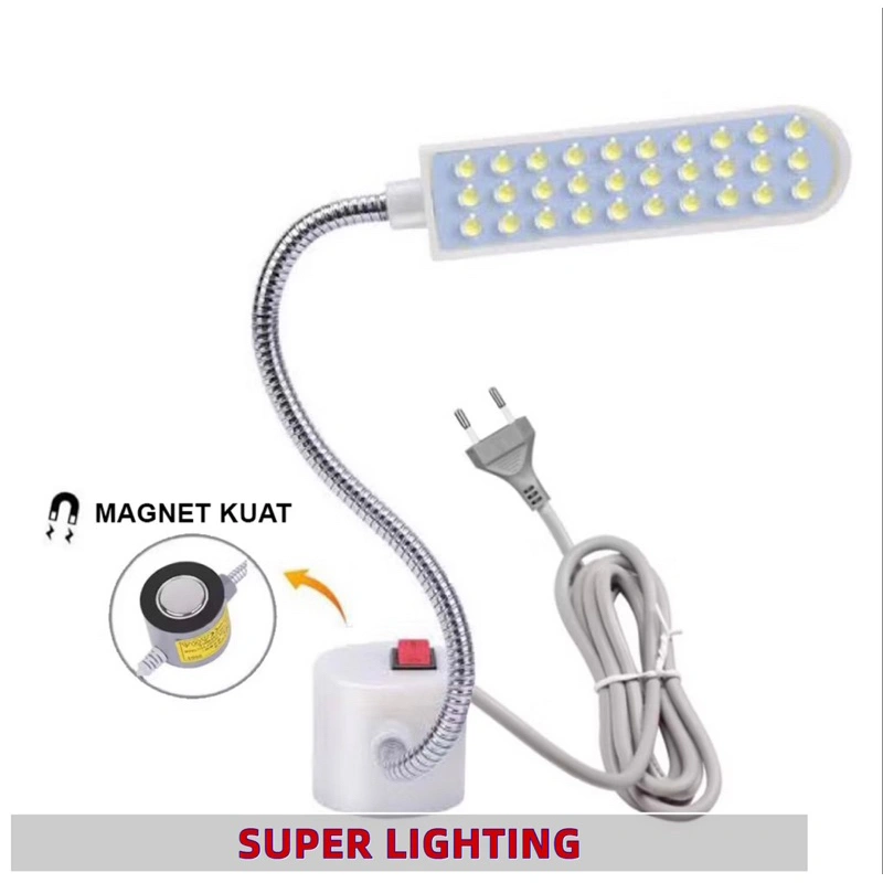 Lampu Mesin Jahit LED 20 Titik magnet (PAKAI COLOKAN)