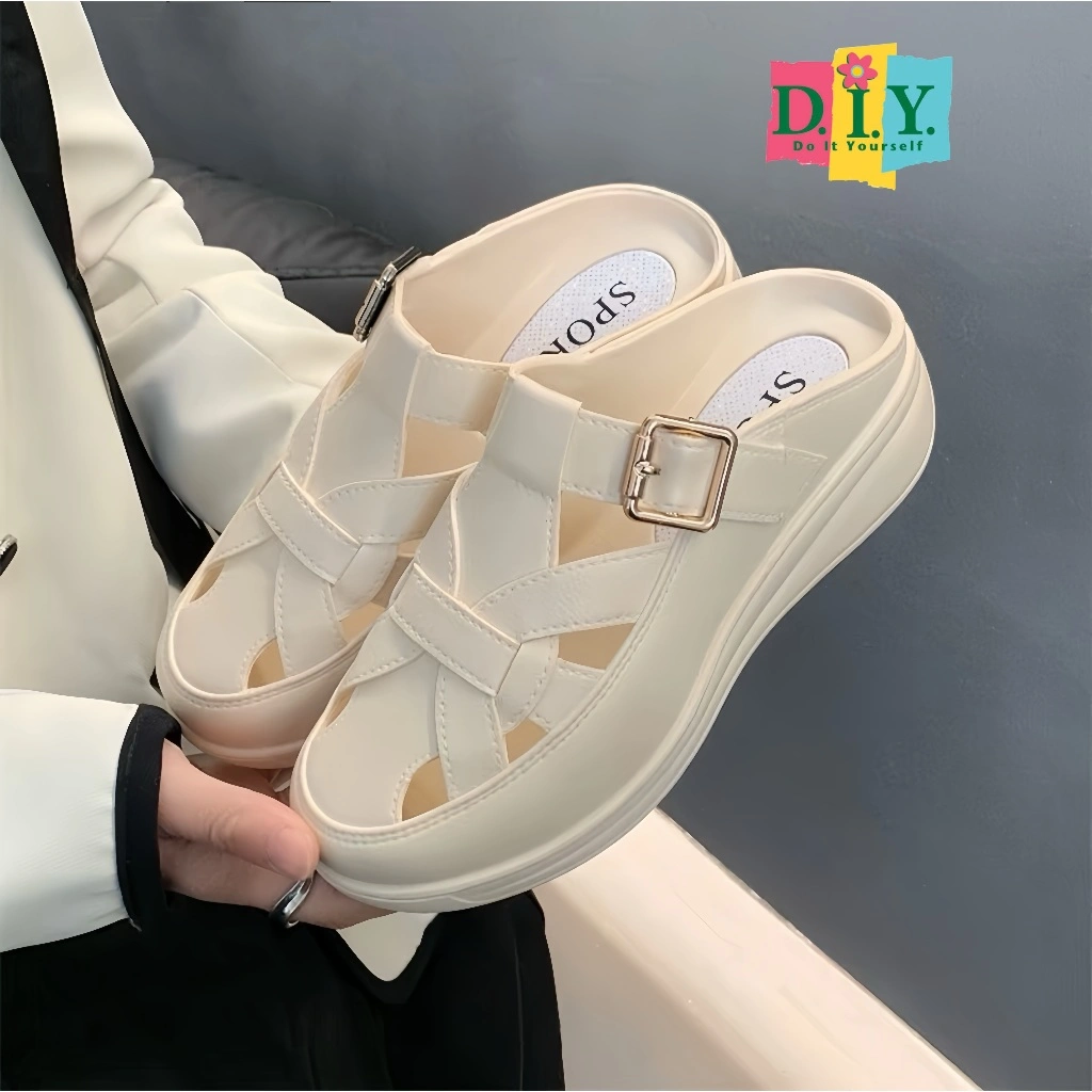 [D.I.Y.]Sepatu Wanita Wedges PIRT Premium Ringan Empuk Lentur Sepatu Wedges Wanita Terbaru