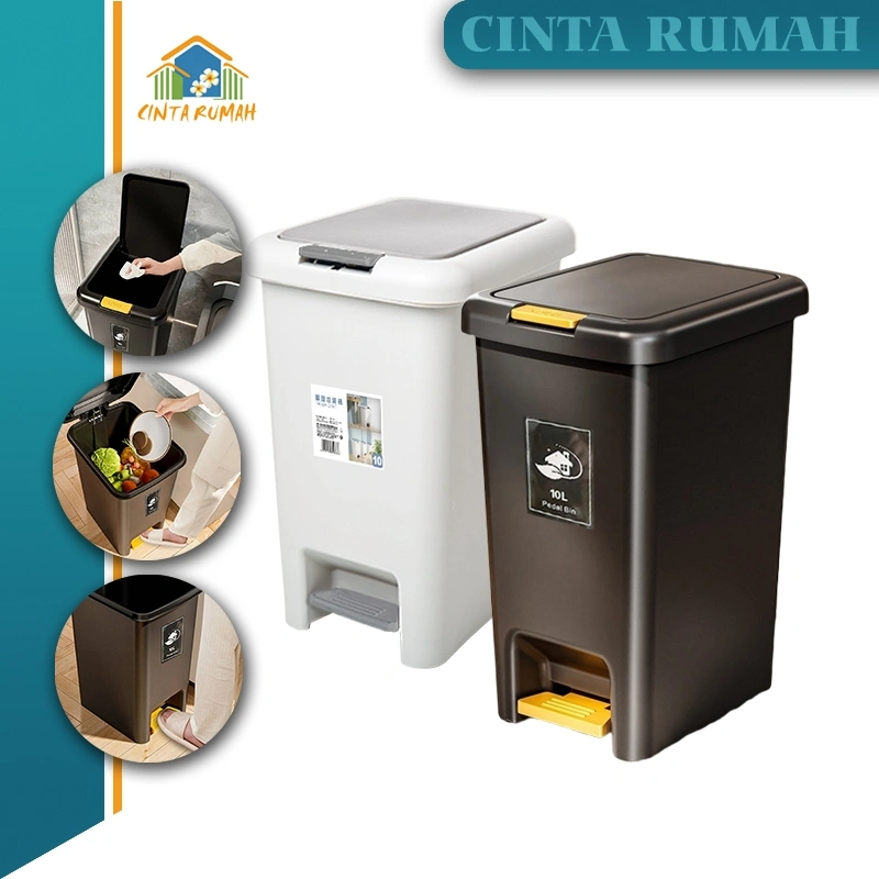 Sampah Tangki Fitur Kaki - Solusi Cepat dan Nyaman untuk Menampung Sampah 8L 10L 15L 20L