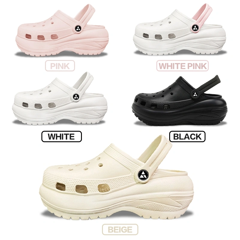 DertA' Sandal Kodok Wanita Wedges CLASSIC MECA CRUSH CLOG Tinggi 7 cm Perempuan Aksesoris Size 35-40