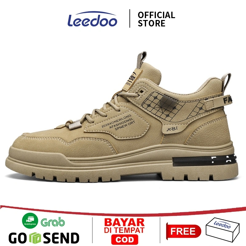 Leedoo Sepatu Casual Pria Olahraga Sneakers Sporty Kuliah Kekinian Sepatu Outdoor Kerja Shoes MC464