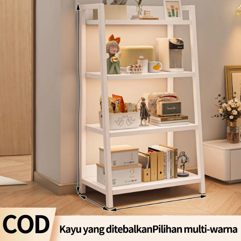 Rak Buku Rak Ruang Tamu Serbaguna Rak Buku Minimalis Aesthetic Rak Besi Rak Bunga