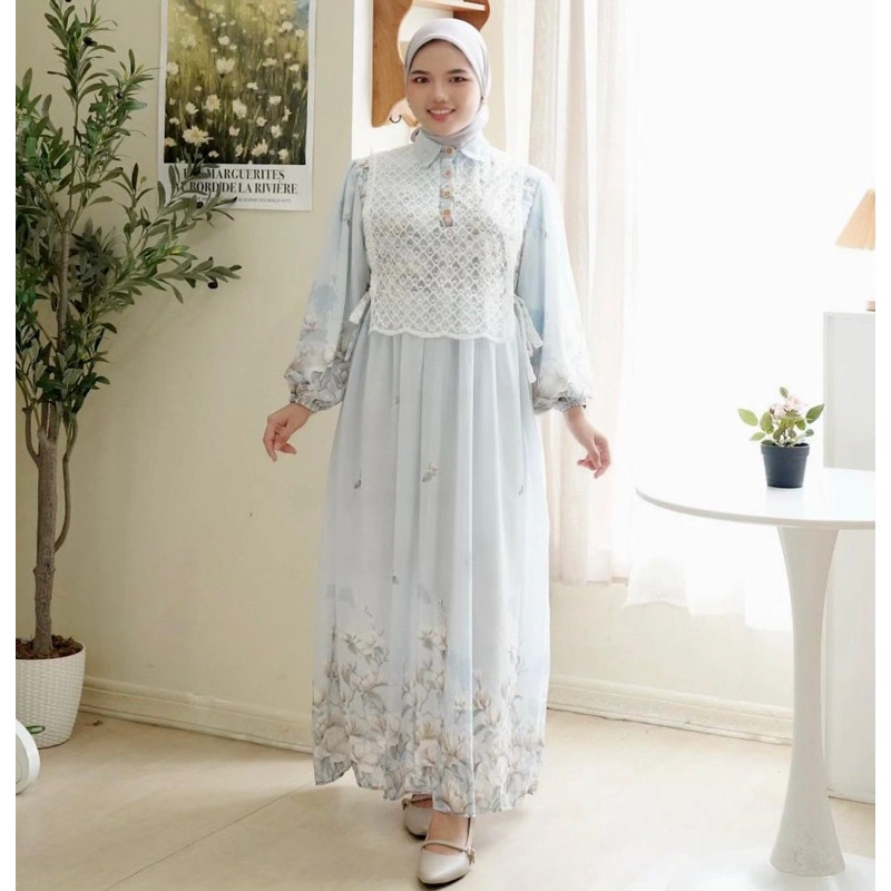 GIRLFASHIONSTORY ORIGINAL VANICA CERRUTY MAXI GAMIS WANITA READY STOCK SIAP KIRIM
