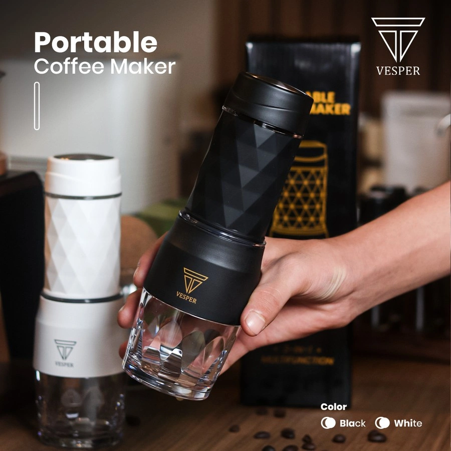 Vesper portable coffee maker 3in1 / espresso coffee press maker travel / alat pembuat kopi manual