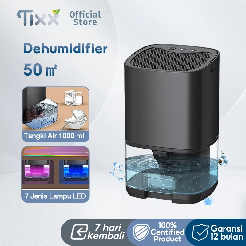 TIXX Dehumidifier Kamar Dehumidifier Air Purifier 2 in 1 Dehumidifier Serap Lembab Dan Jamur Ruangan