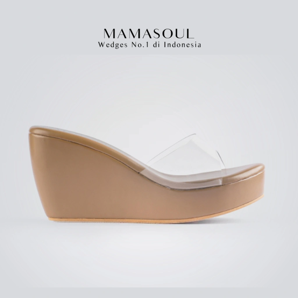 MAMASOUL - Gisela Sandal Wedges Slop Wanita 9 Cm