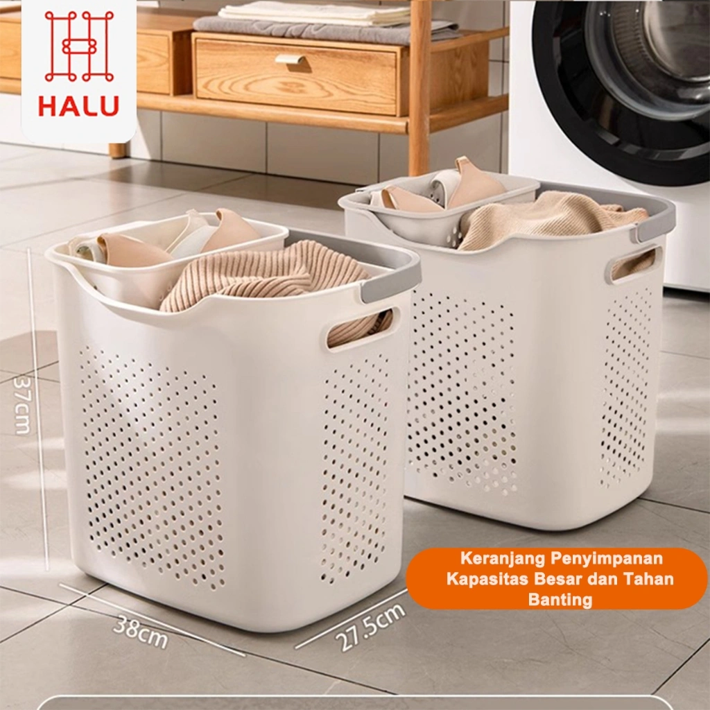 Halu Kotor Plastik Laundry Bag Keranjang Baju Kotor Laundry Baju Keranjang Penyimpanan HSB822