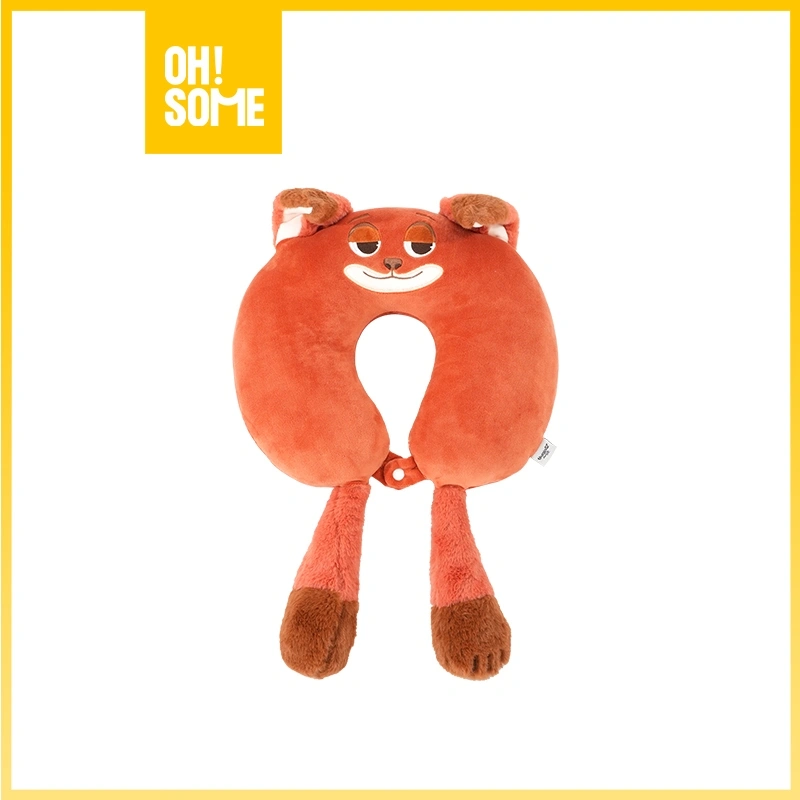 [OHSOME x Disney] -  Disney Solo Corner Zootopia Series Squeezing Neck Pillow Bantal Leher Karakter Disney