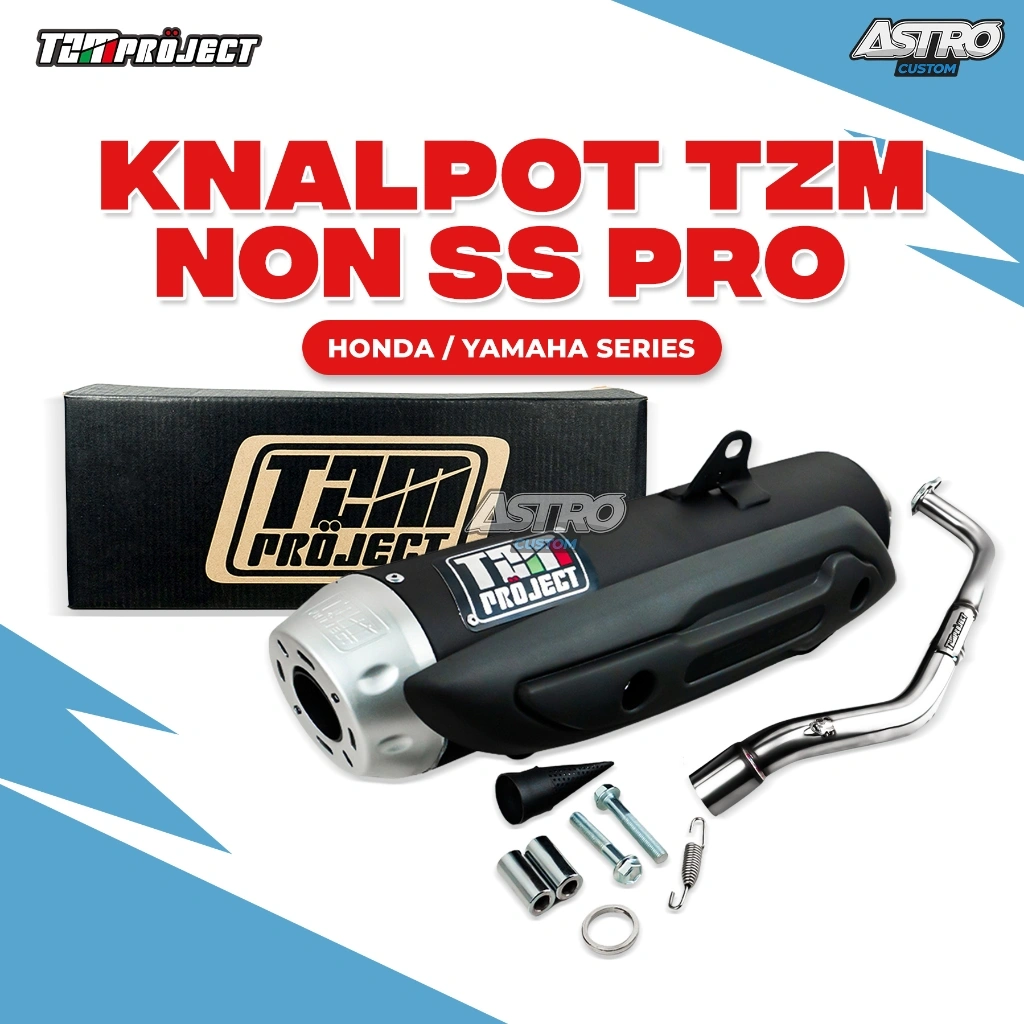 Knalpot TZM Project Racing Vario 125 150 NMAX AEROX PCX Kenalpot Racing STD NON SS PRO Full Package