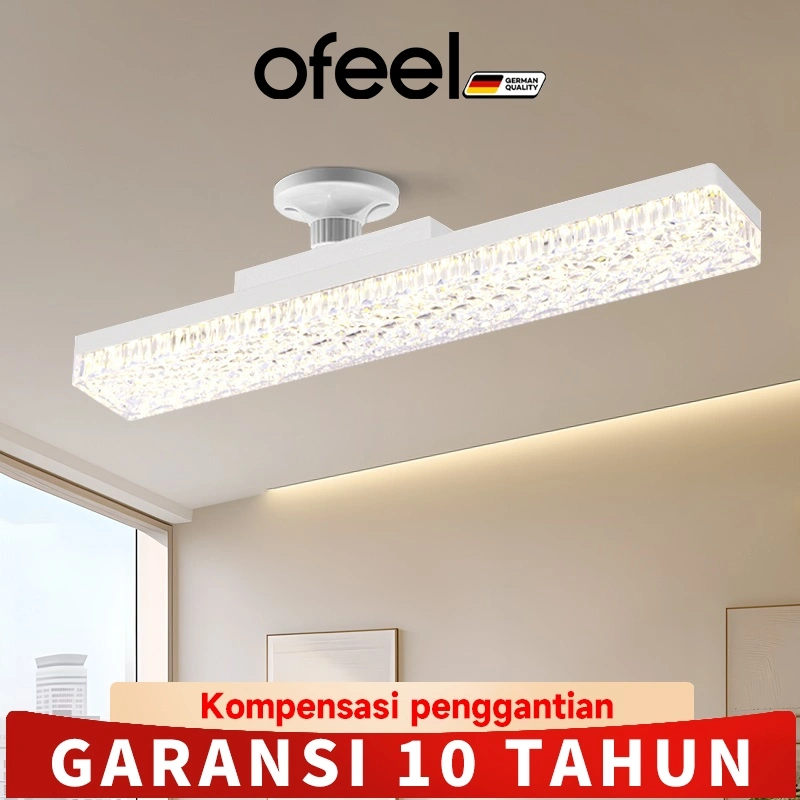 OFEEL Lampu Led e27 Strip Bulb household ceiling light  bar Crystal Chandelier Super bright 16W-26W