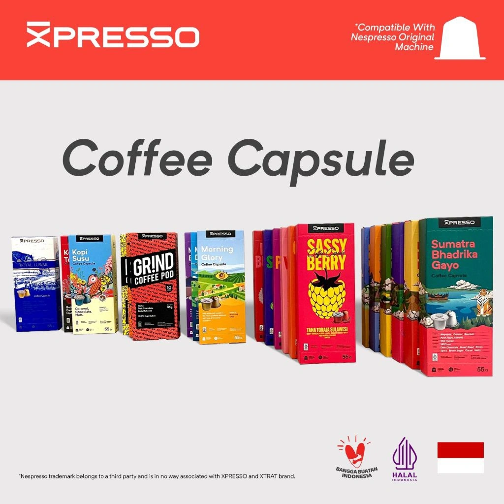 XPRESSO Kopi Kapsul Series Coffee Capsules Pods Nespresso