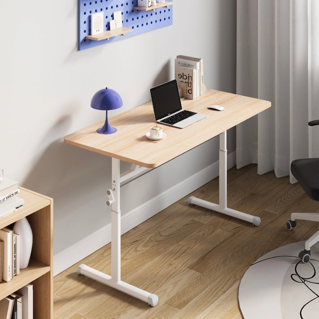 Avenco meja kerja yang dapat diangkat Meja Komputer Minimalis/Meja Belajar/Meja gaming/Meja Komputer/Meja Laptop Adjustable Desk Manual (Crank Desk)