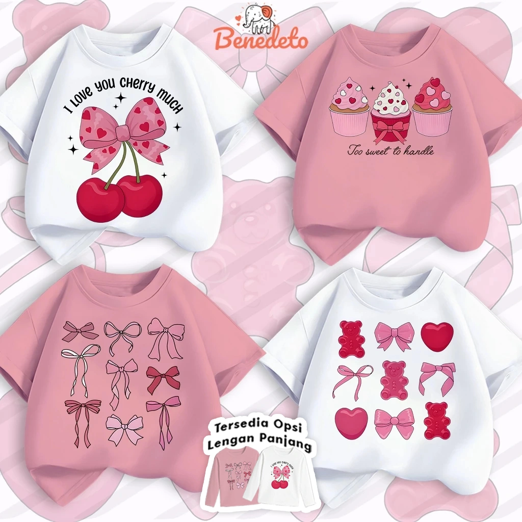 Benedeto - Kaos Anak Premium 1-12 Tahun / 100% Katun Tebal 24s Baju Anak Laki Laki Perempuan BENB28