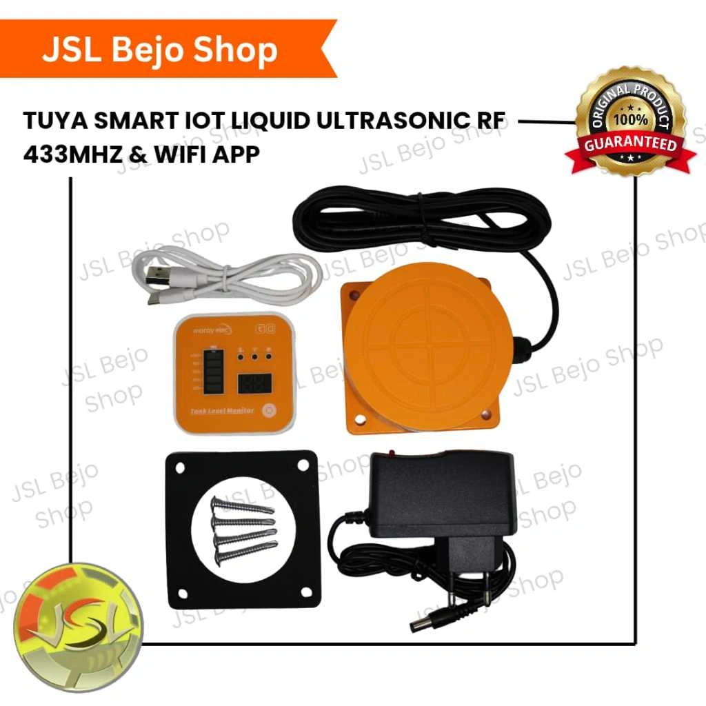Tuya Smart IOT  Liquid Ultrasonic Level & controller Sensor RF 433 MHZ & Wifi App