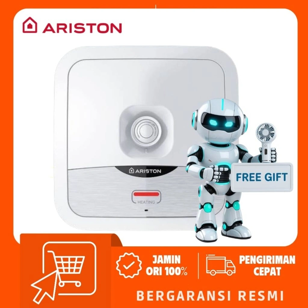 ARISTON Water Heater Andris2 B 10L/15L/30L Pemanas Air Listrik 10L/15L/30L