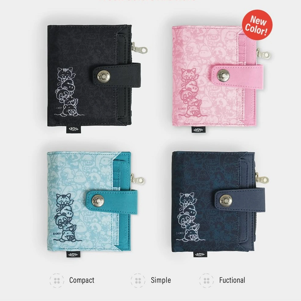 CRSL Pocket Wallet Series I Dompet Lipat 2 in 1 I Card Holder I Pattern I Unisex Pria Wanita