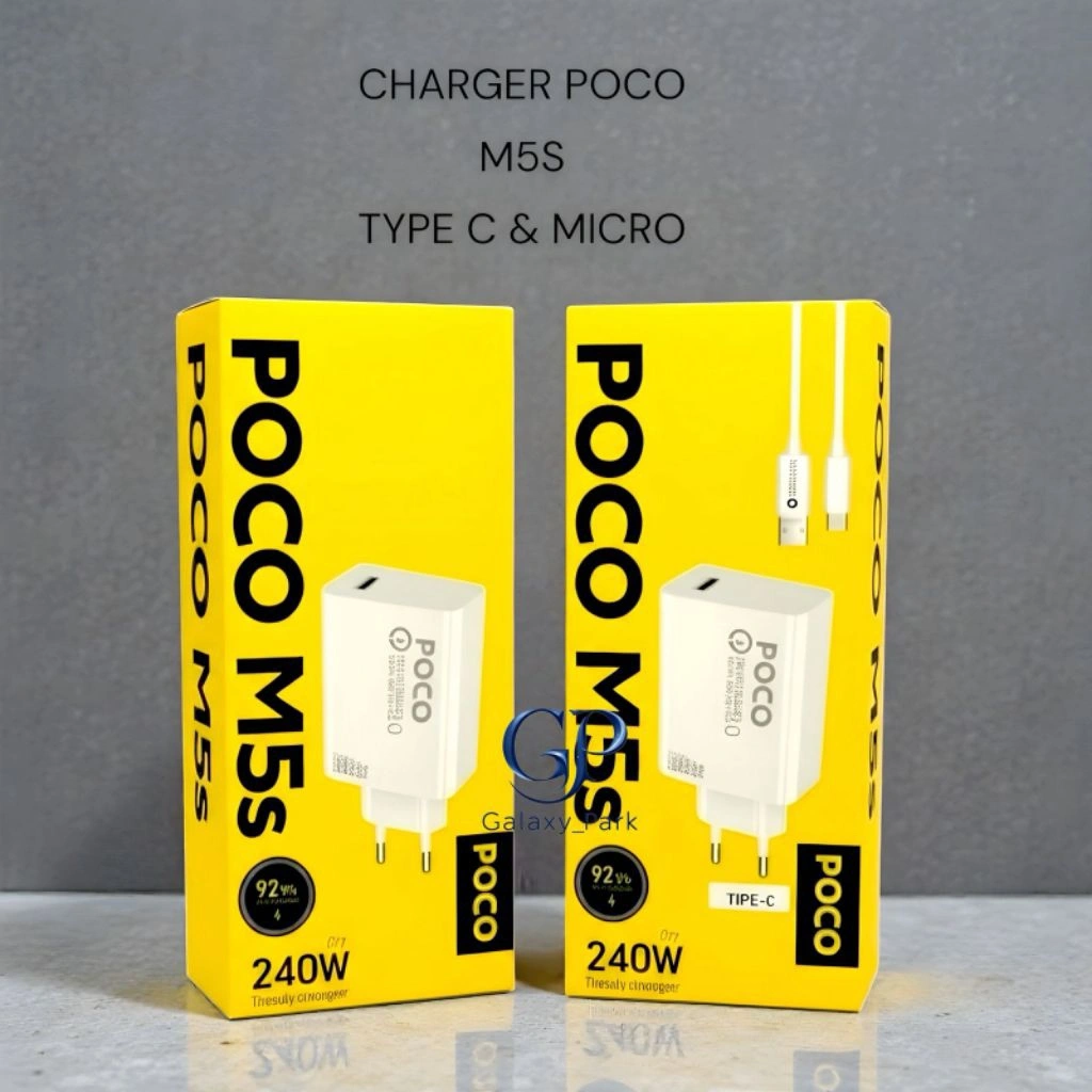 Charger  Xiaumi pocophone poco m5s 240w Support FastCharging qc3.0 kompatible semua hp smartphone Promo Galaxy