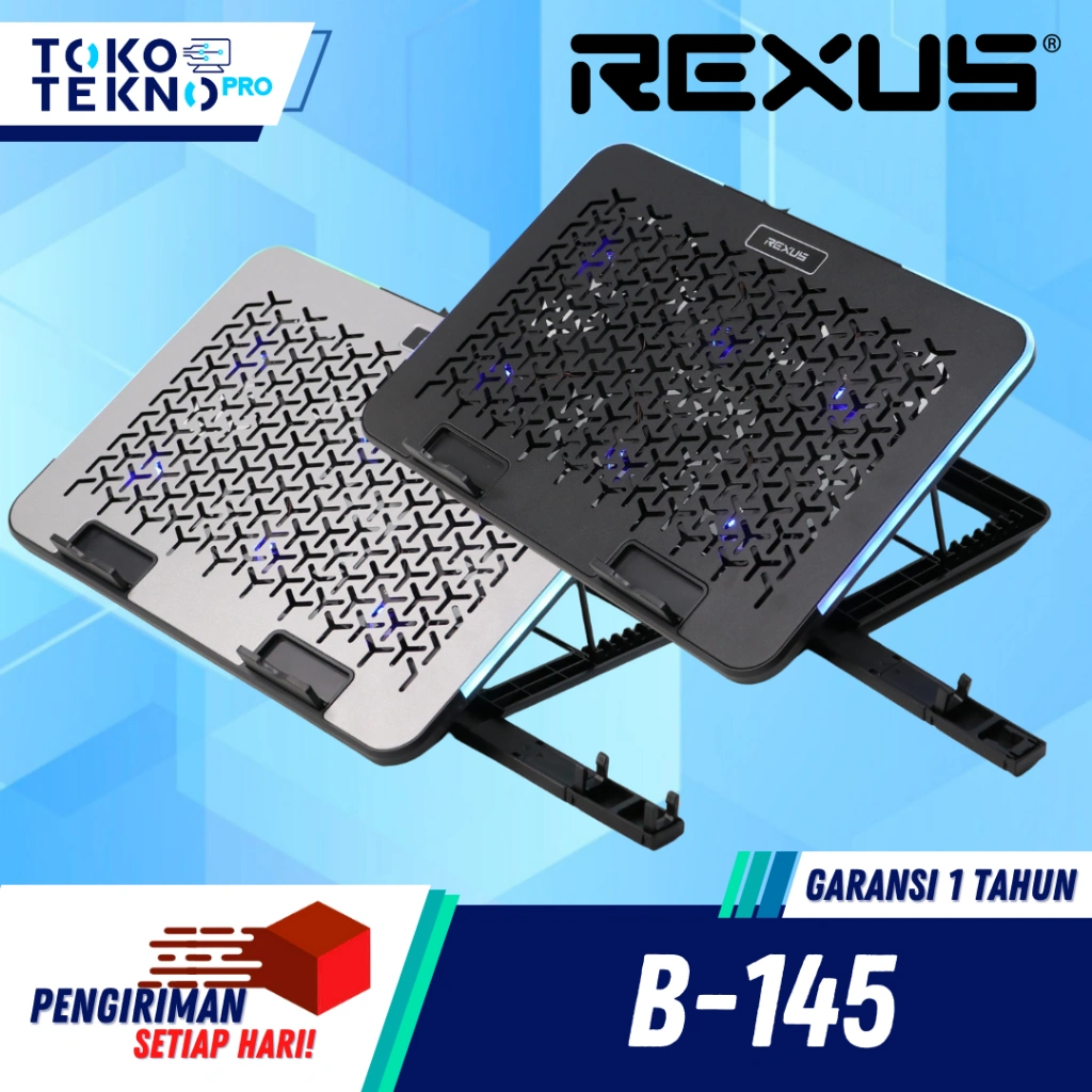 Rexus B145 / B-145 Breeze Cooling Pad With RGB and Phone Holder