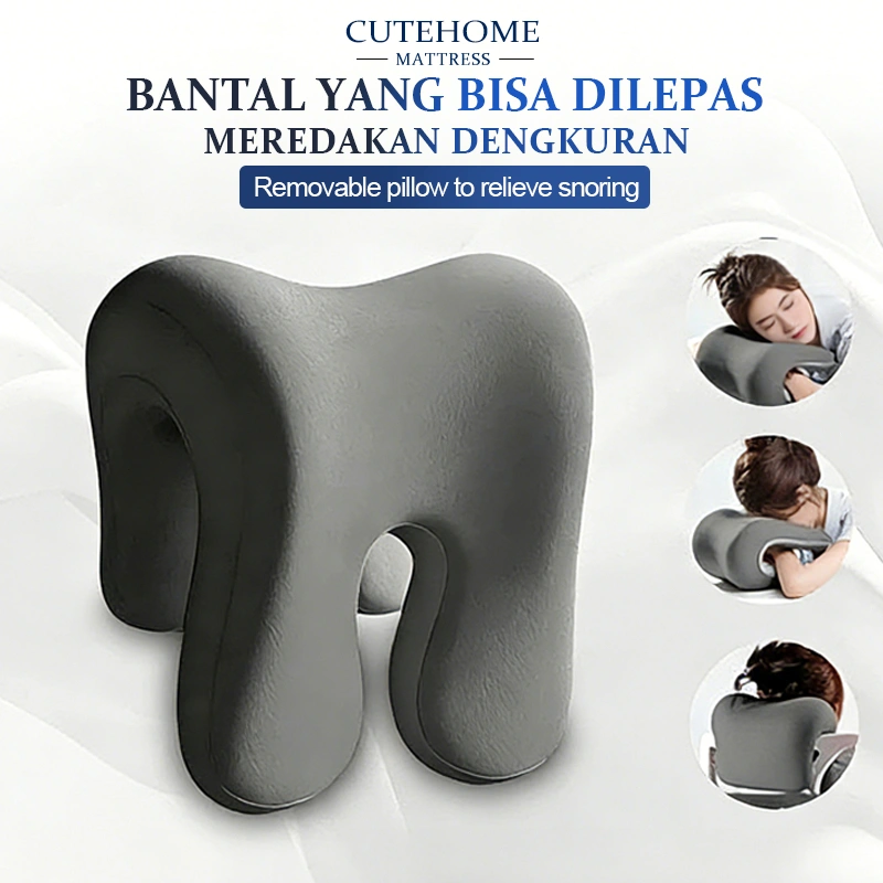 CUTEHOME Sandaran Kepala Kursi Kantor Bantal Tidur Siang Meja Bantal Leher Busa Memori Perlengkapan kantor