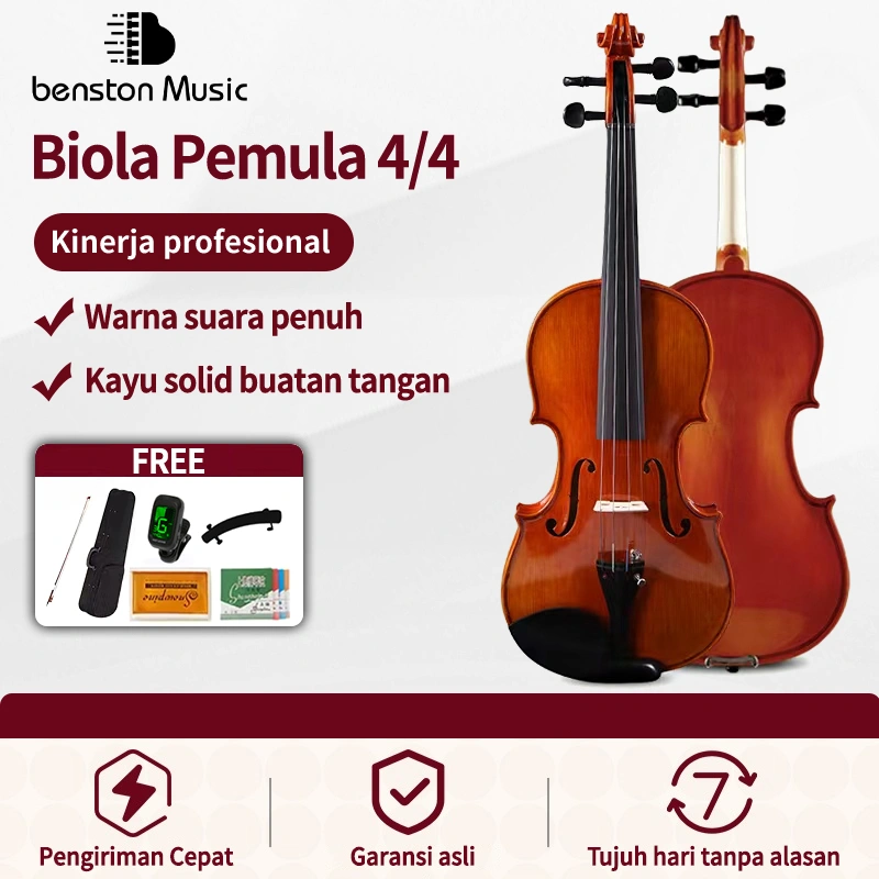 Benston Music- 4/4 biola untuk dewasa, anak-anak, dan remaja /alat musik gesek /biola anak /biola remaja /string instrument