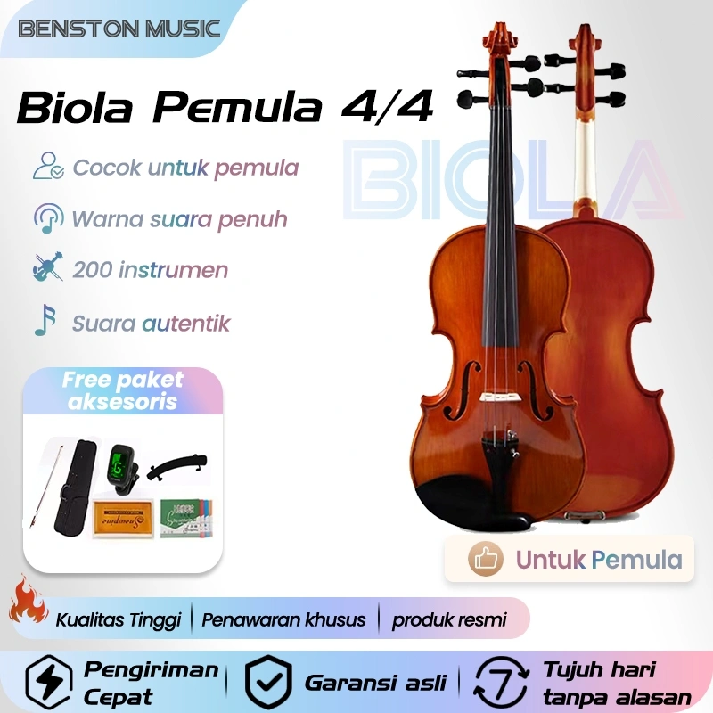 Benston Music- 4/4 biola untuk dewasa, anak-anak, dan remaja /alat musik gesek /biola anak /biola remaja /string instrument