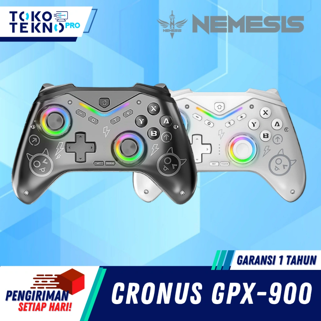 NYK Nemesis Cronus GPX900 / GPX-900 Gamepad Controler 3 in 1 Wireless 2.4Ghz Trimode Connection Hall Effect