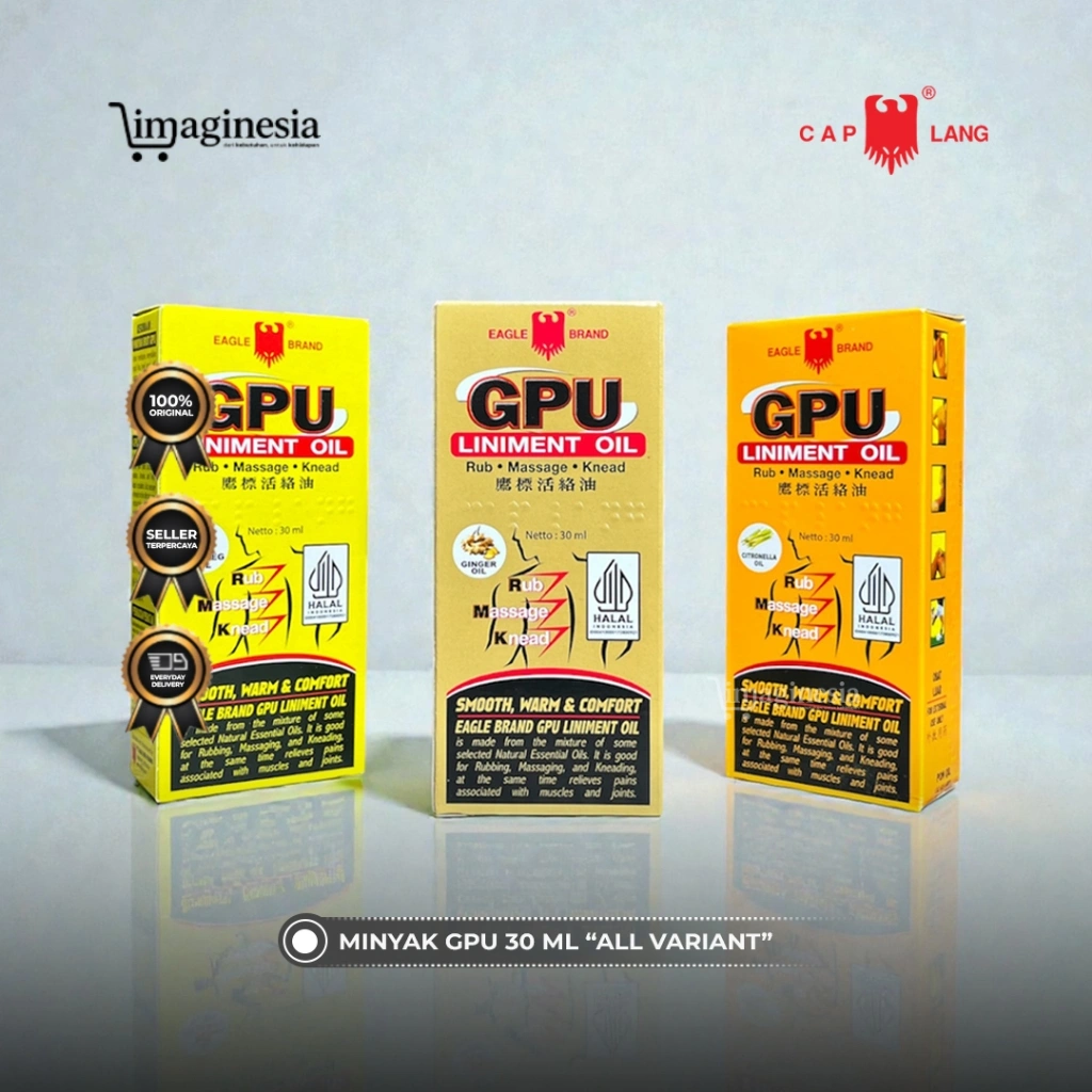 (PAKET 1 LUSIN) MINYAK GPU MERK CAPLANG ALL VARIANT