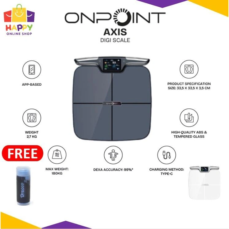 ONPOINT AXIS Digi Scale Timbangan Berat Badan
