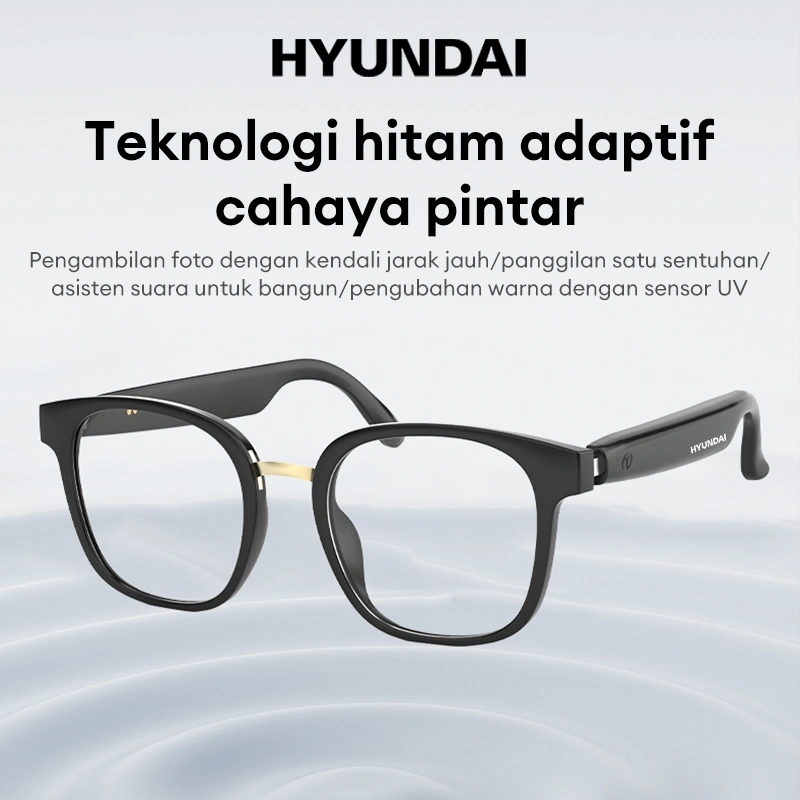 Hyundai S7/PRO AI Smart Bluetooth 5.4 Kacamata Glasses Photochromic Lenses Sunglasses Multi-Function HiFi Sound Quality HD Call With Mic