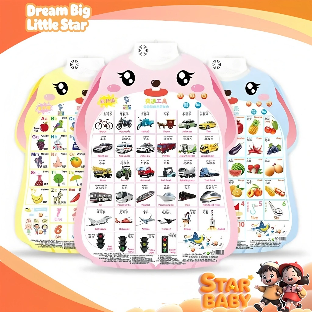 Star Baby Poster Suara Anak Indonesia Inggris Edukasi Belajar Pintar Paud