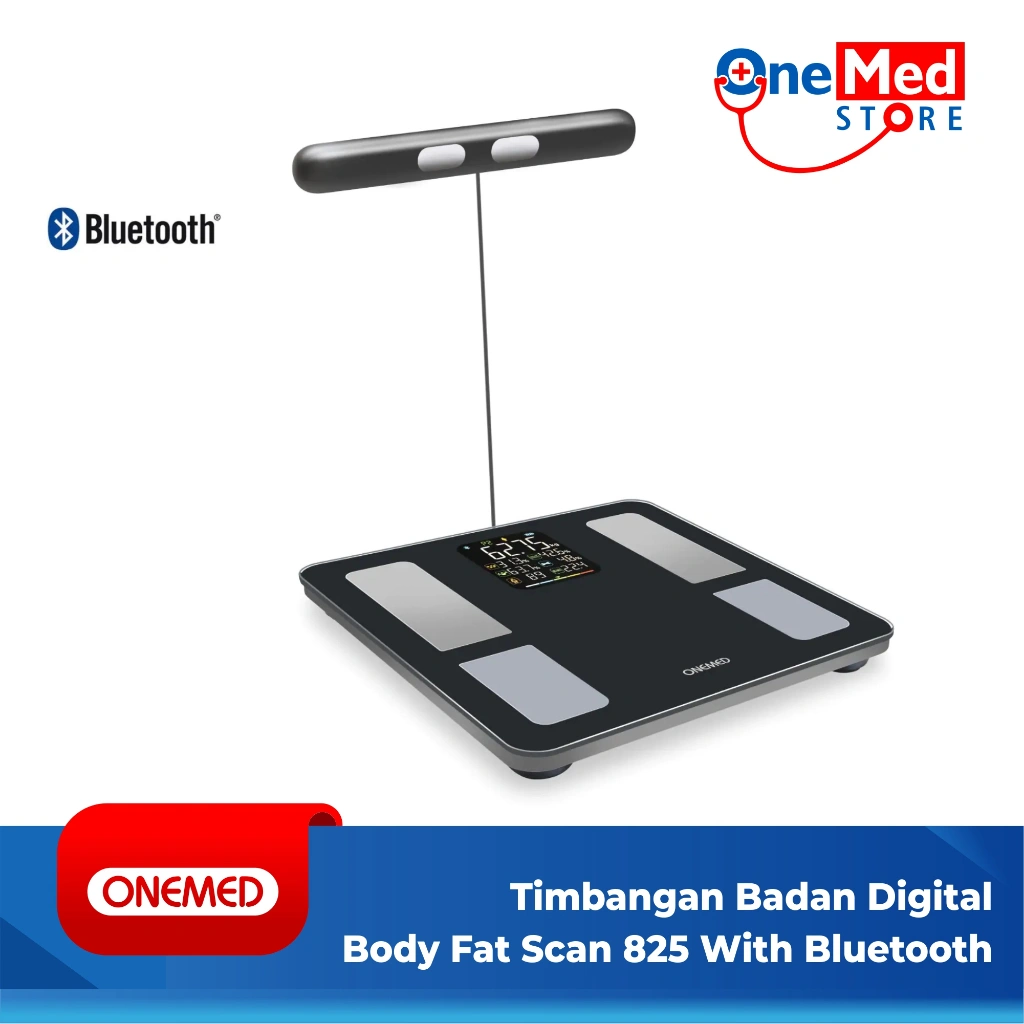 ONEMED Timbangan Badan Digital BodyFat Scan 825 With Bluetooth-SmartBody Composition Analyzer Sc OOF