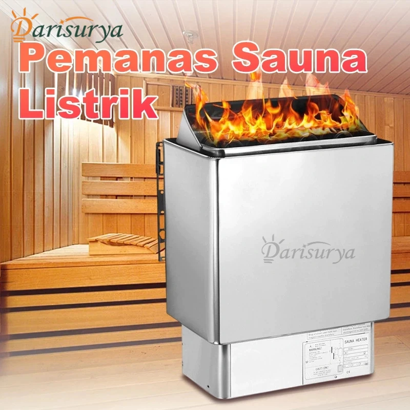 Pemanas Sauna Kompor Sauna Elektrik Untuk Rumah Hotel 6000W Stainless Steel 304 Dengan Panel Kontrol 220V - 380V Universal YDA