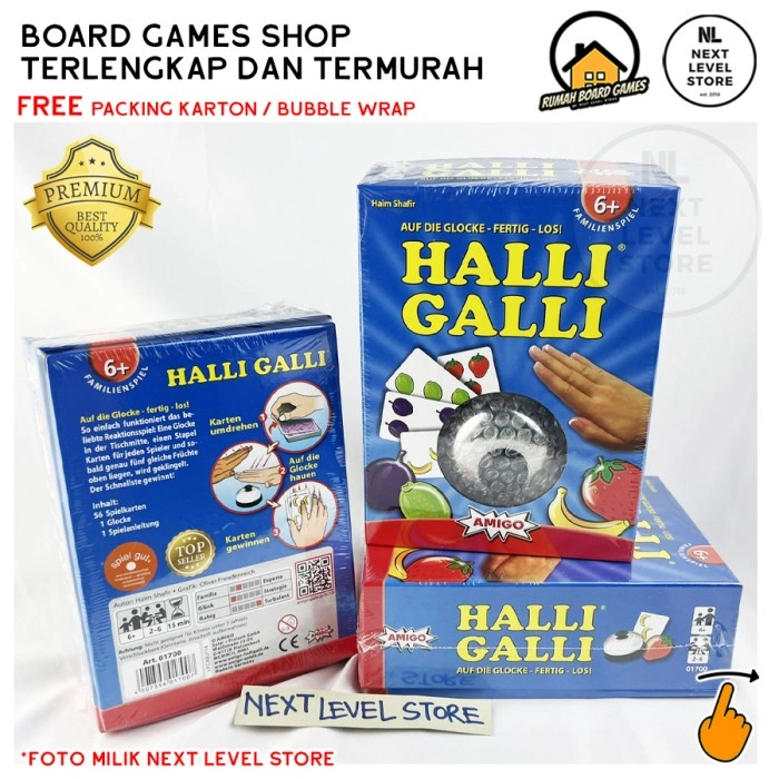 Halli Galli Games Board Game Permainan Keluarga Edukasi Family Permainan Kartu Card Fun
