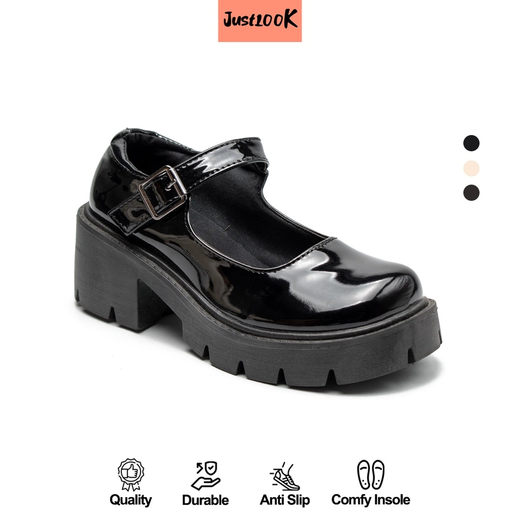 JustLook Jeongyeon Sepatu Docmart Wanita Shoes Fashion Korea
