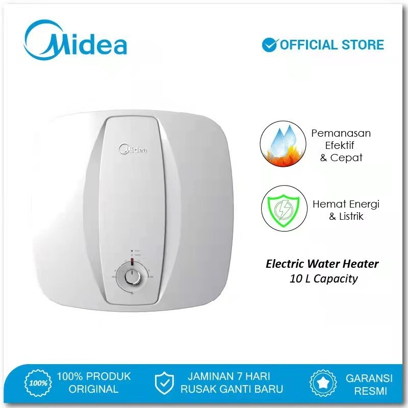 Midea Water Heater D10-02VA Pemanas Air 10 Liter Putih