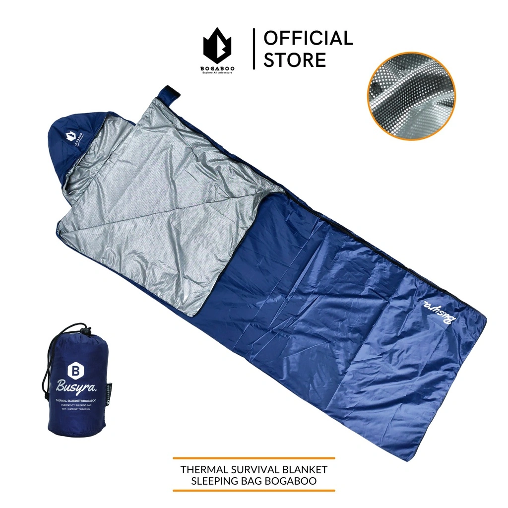 BOGABOO sleeping bag ULTRALIGHT thermal blangket seri BUSYRA - sleeping bag LINER - sleepingbag thermal bivy - sleeping bag ultralight
