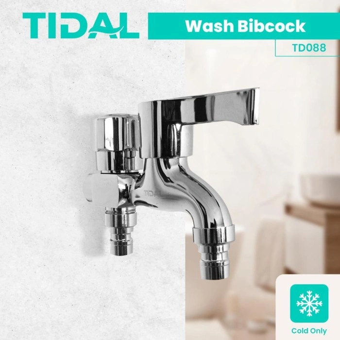 Keran Air Tembok Cabang Mesin Cuci Stainless Tidal TD088