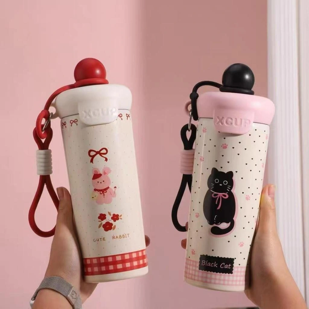 𝗠𝗮𝘁𝗮𝗺𝗮𝘁𝗮 𝗚𝗿𝗼𝘀𝗶𝗿 - Tumbler Botol Minum Anak Bahan Stainless 650ml Thermos Vacuum Lucu Dua Cara Minum
