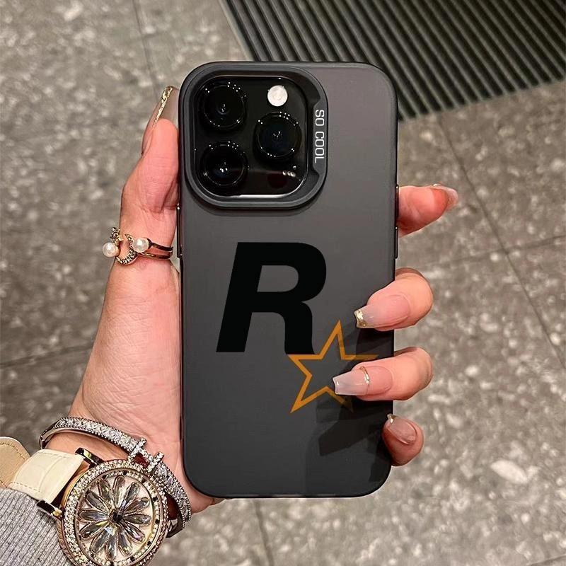 Ins Fashion brand R Star premium hard casing HP For OPPO A1K A3S A5 A5S A7 A8 A12 A15 A16 A17 A18 casing untuk case hp OPPO A31 A38 A53S A54 A55 A57 A58 A59 A60 A74 A77S A78 A95 A96 A98 estetik RENO5 6 7 8 case anti crack cowok