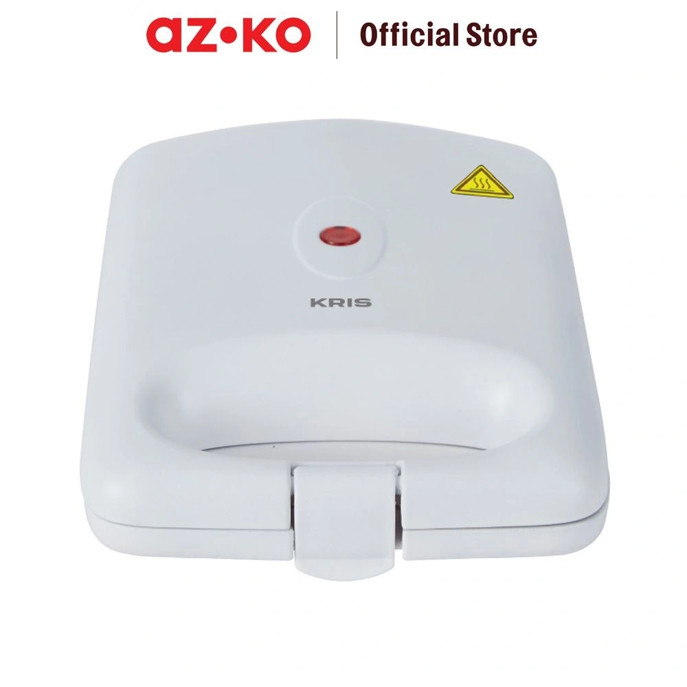 AZKO Kris Sandwich Maker 1 Slice - Putih Matte Pembuat Roti Lapis Alat Pemanggang Cetakan Sandwich Anti Lengket Perlengkapan Dapur