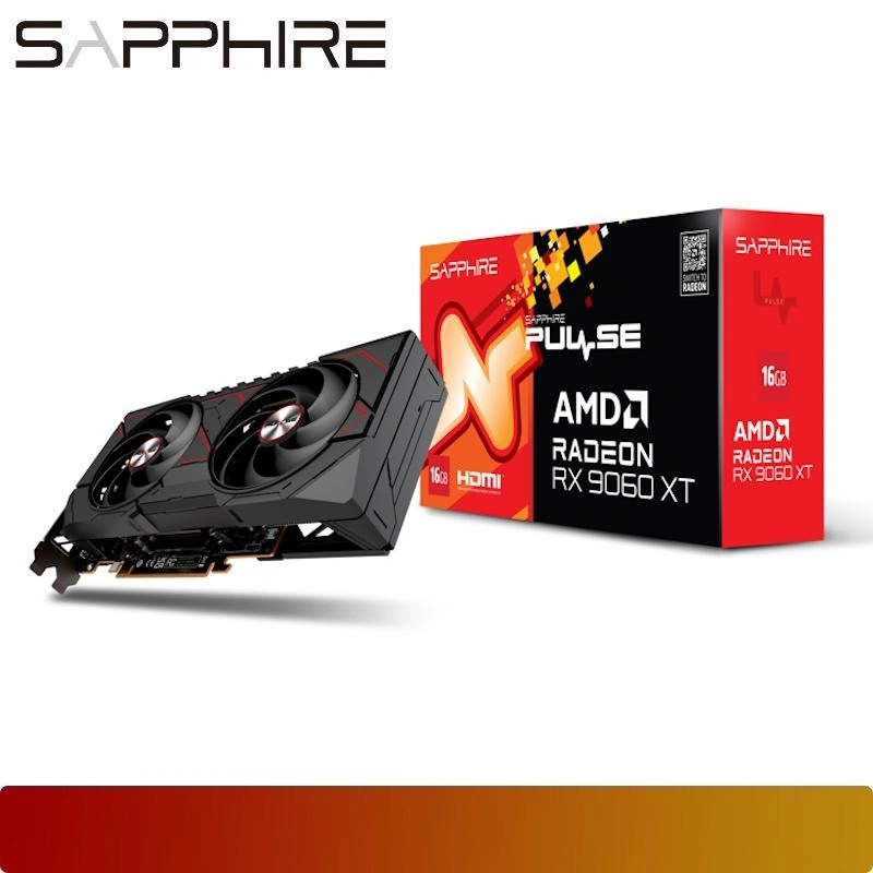 SAPPHIRE PULSE AMD Radeon RX 9060 XT 16GB GDDR6 GPU